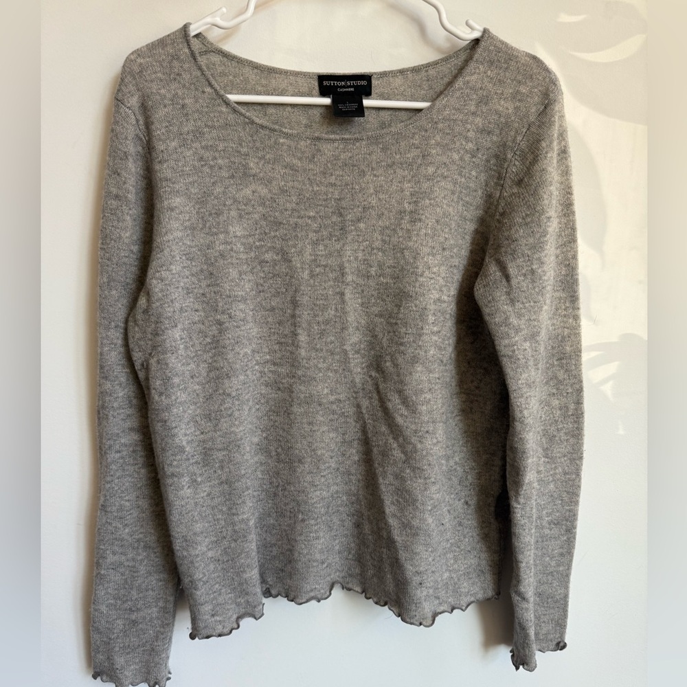 Grey cashmere sweater